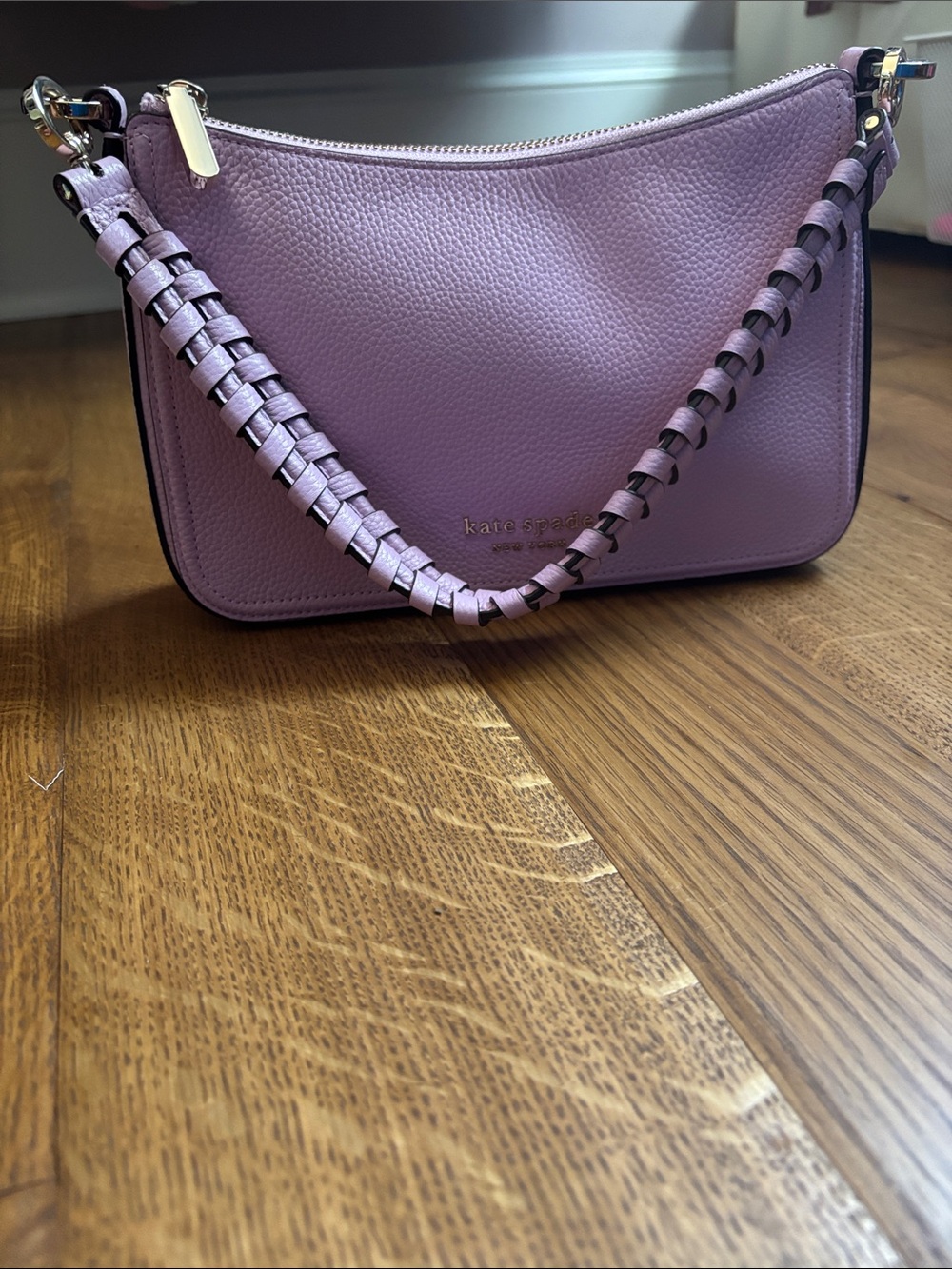 Beautiful BNWOT Kate Spade Lilac Purple Pebble Leather Purse - Picture 3 of 5